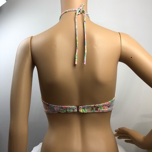 Victoria’s Secret Floral Ruched Tie Up Bikini Top - Picture 8 of 8